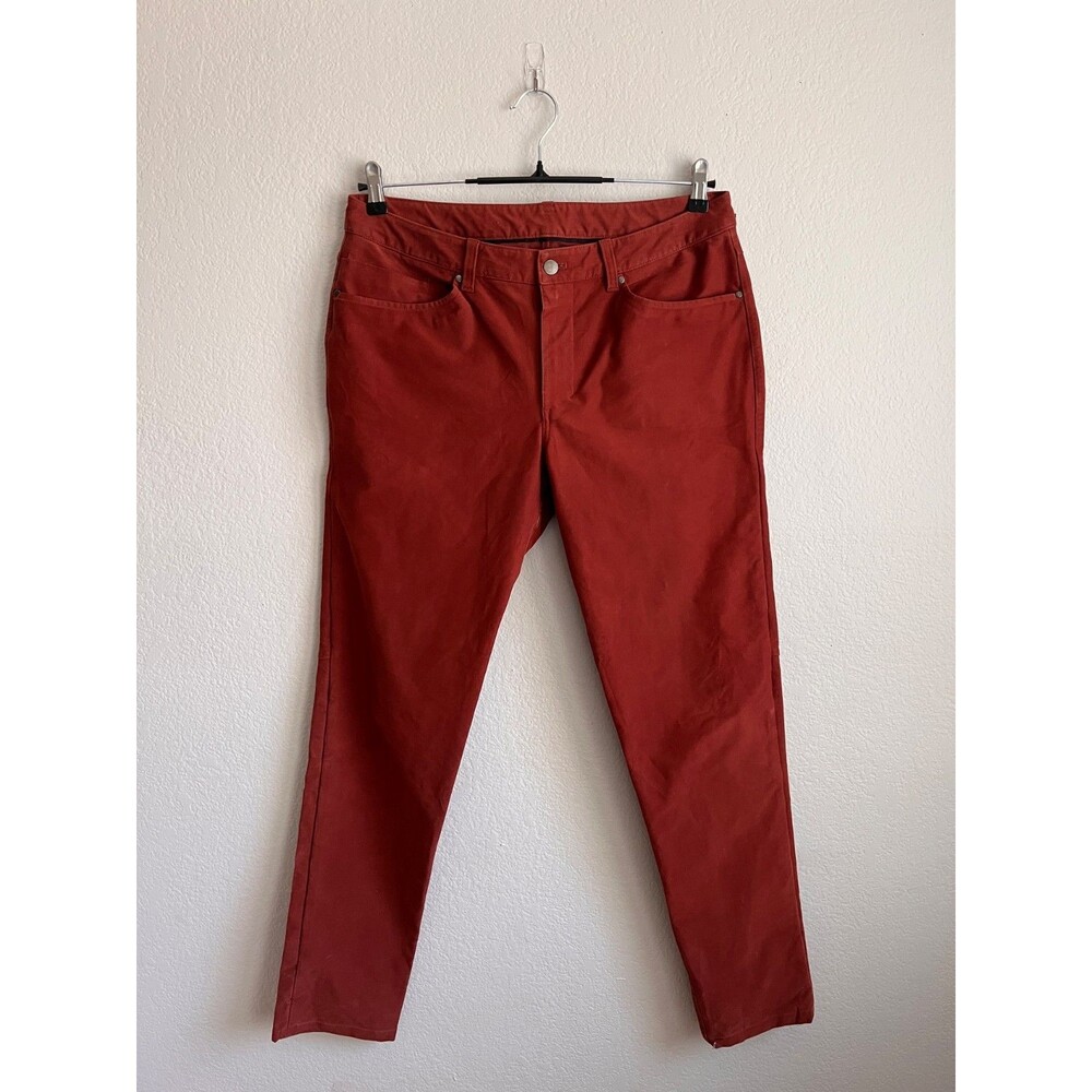 Lululemon ABC Pant Slim *Utilitech 34" in Rust Brown Size 34